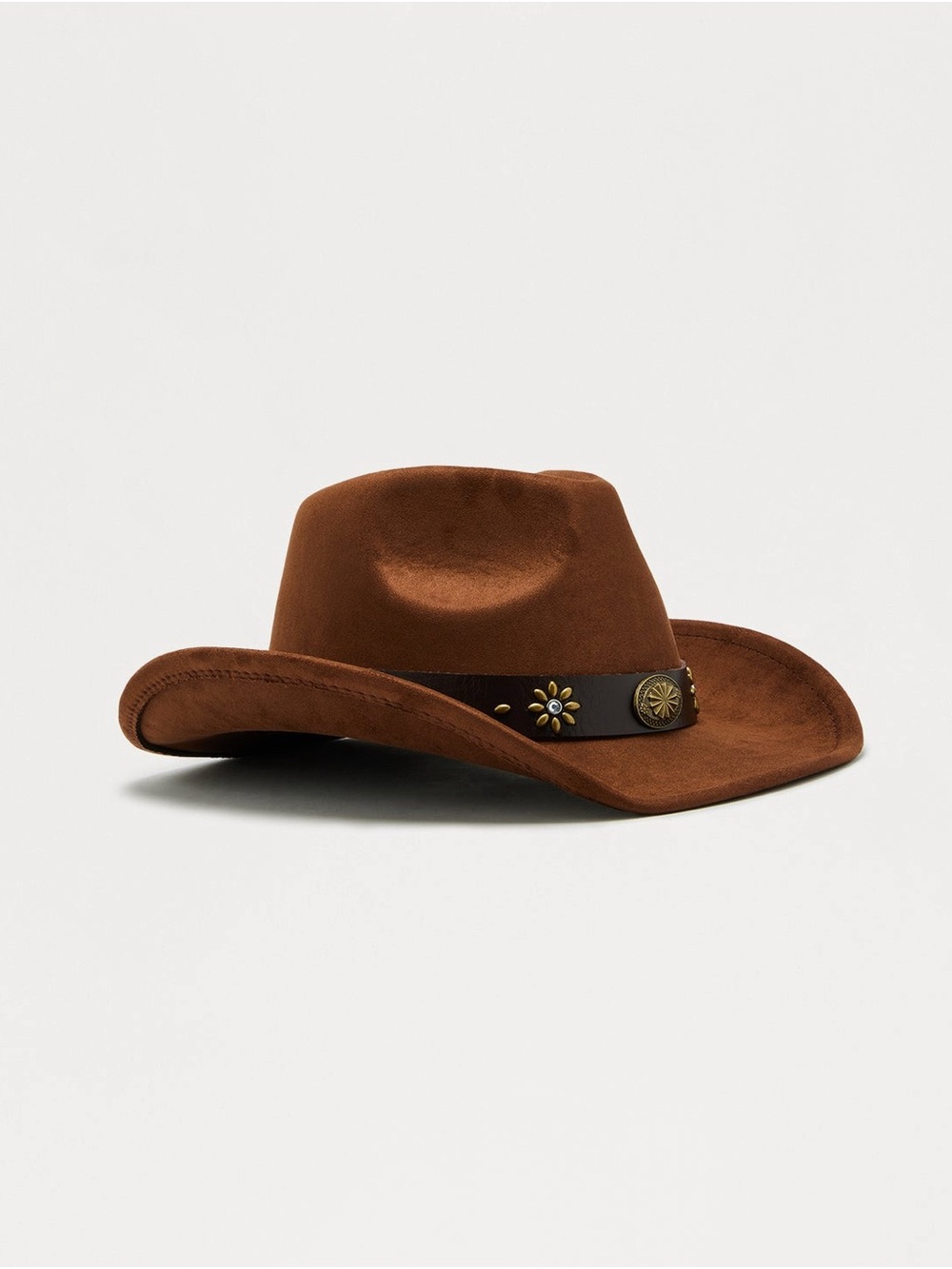 Dark Brown Cowboy Hat with Studded Band